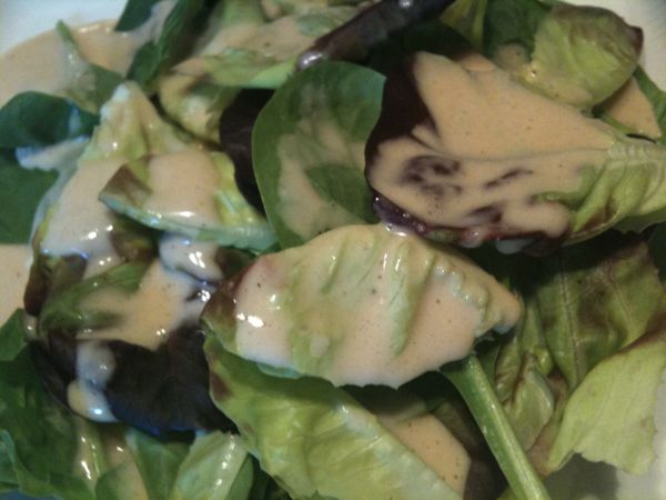 Salad with Garlic-Dijon Vinaigrette