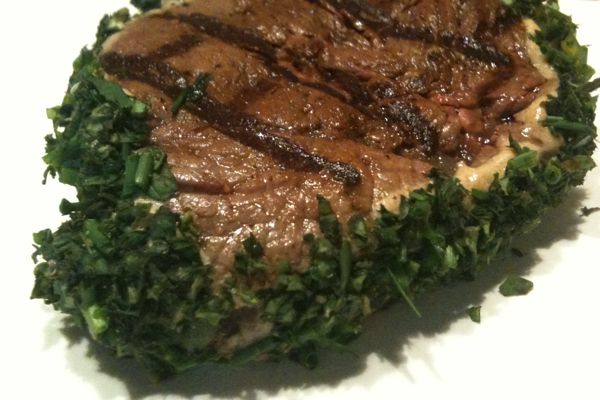 Herb-Coated Center-Cut Tenderloin served with Scalloped Sweet Potatoes