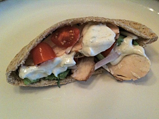 Indian-Spiced Chicken Pitas