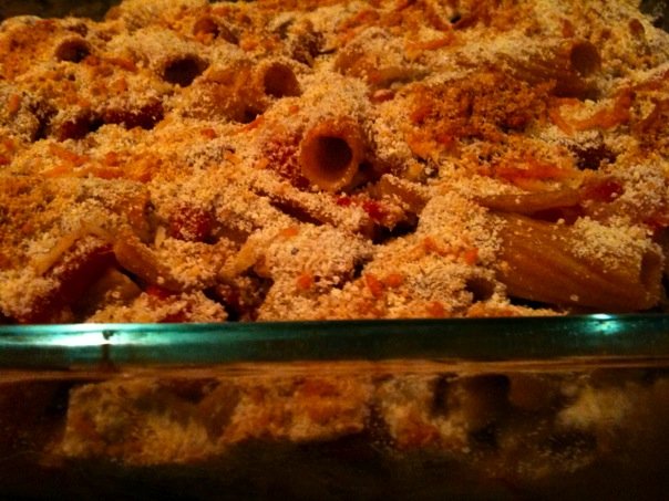 Rigatoni & Spicy Sausage Casserole