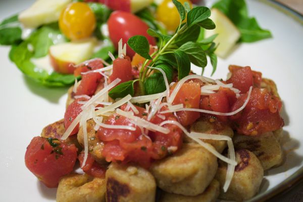 Whole Wheat Gnocchi served