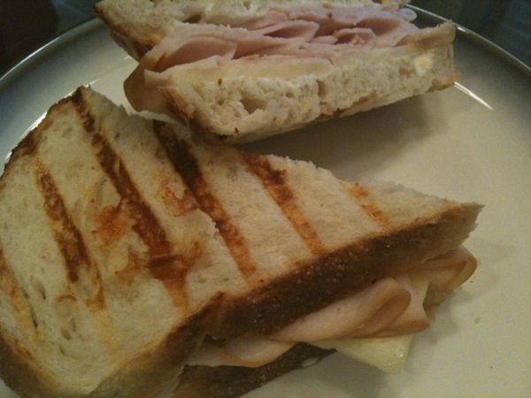 Turkey Pannini on Assiago Bread