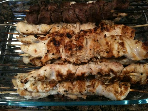 Coconut Lime Beef Skewers & Coconut Lime Chicken Skewers