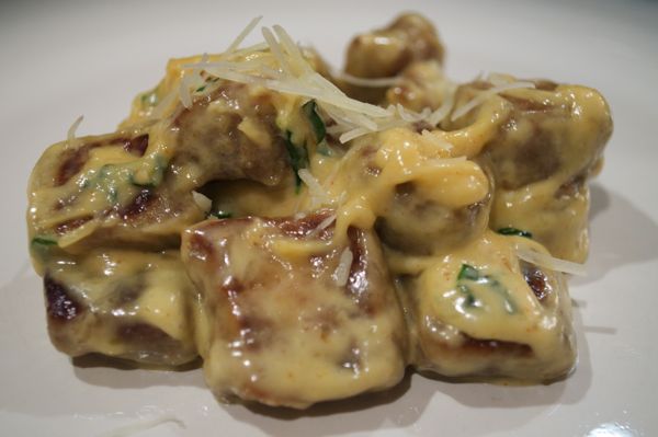 Gnocchi with Parmesan Cheese Sauce