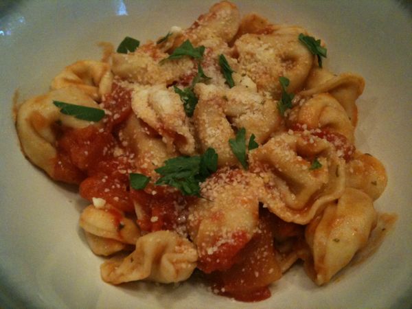 Tortellini with Simple Red Sauce
