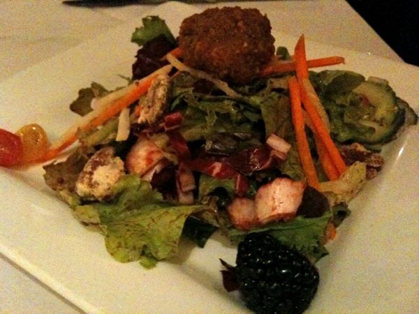 Candied Pecan and Goat Cheese salad