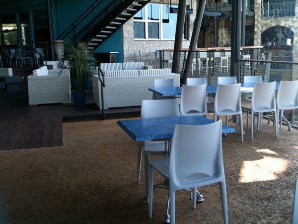 Cozy outside seating