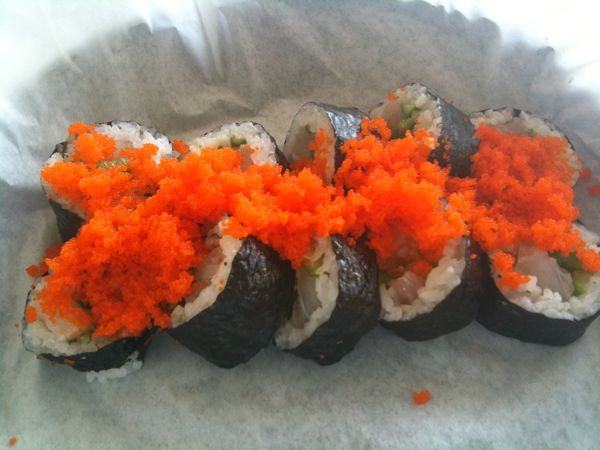 Tilapia sushi roll