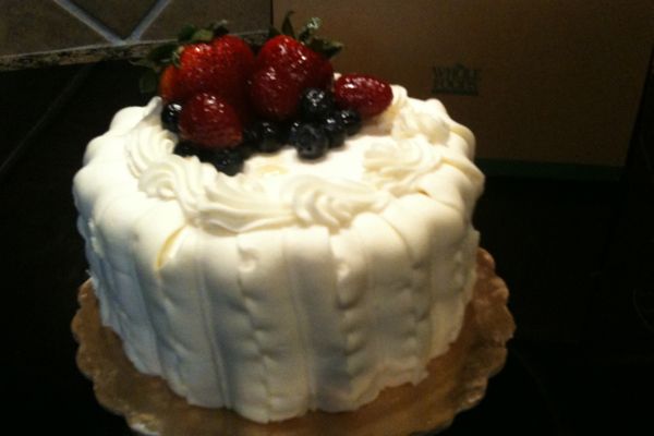 Berry Chantilly 6 inch cake from WholeFoods