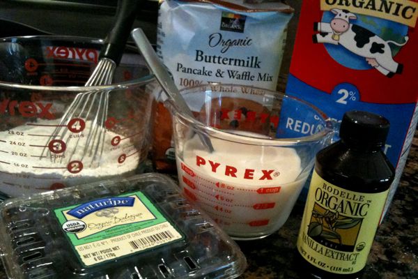Organic Whole Wheat Blueberry Pancakes